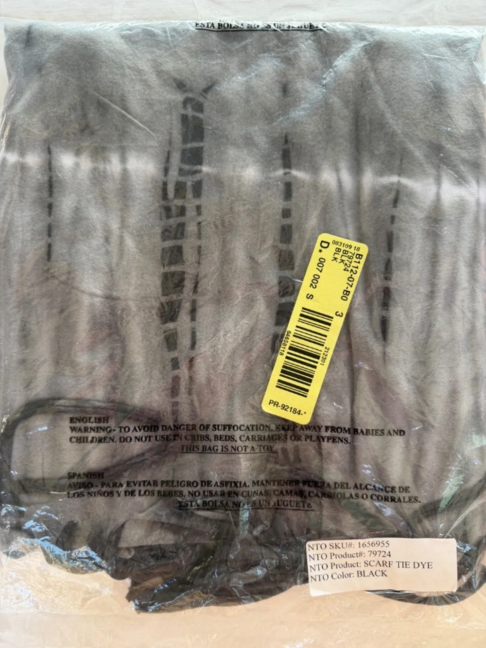 NWT Tie Dye Scarves Bundle Red and Black